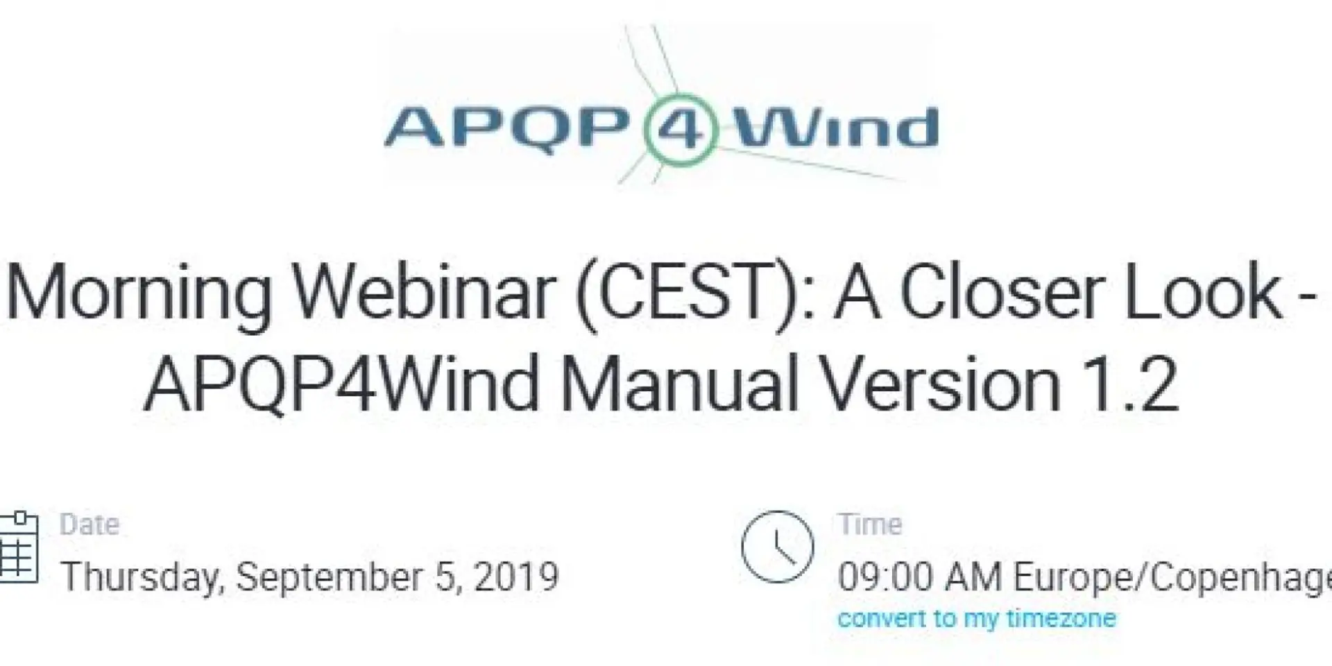 Morning Webinar A Closer Look Apqp4wind Manual Version 1 2
